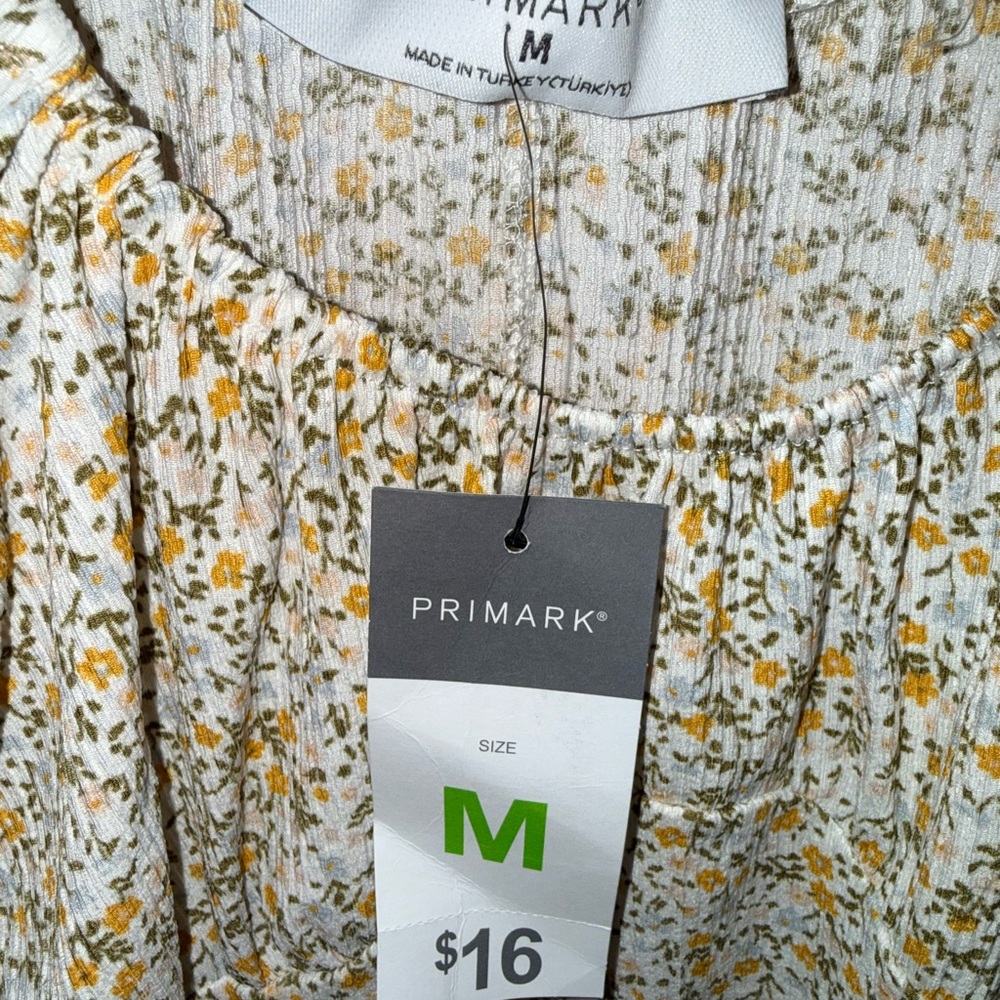Primark Floral Dress - White and Yellow - Picture 2 of 3